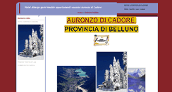 Desktop Screenshot of hotel.auronzocadore.com