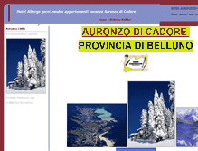 Tablet Screenshot of hotel.auronzocadore.com